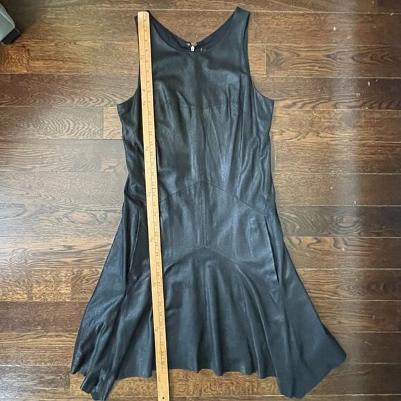 Stunning Theyskens' Theory Soft Black Leather Dress w/ pockets-Size 6 - Picture 10 of 14